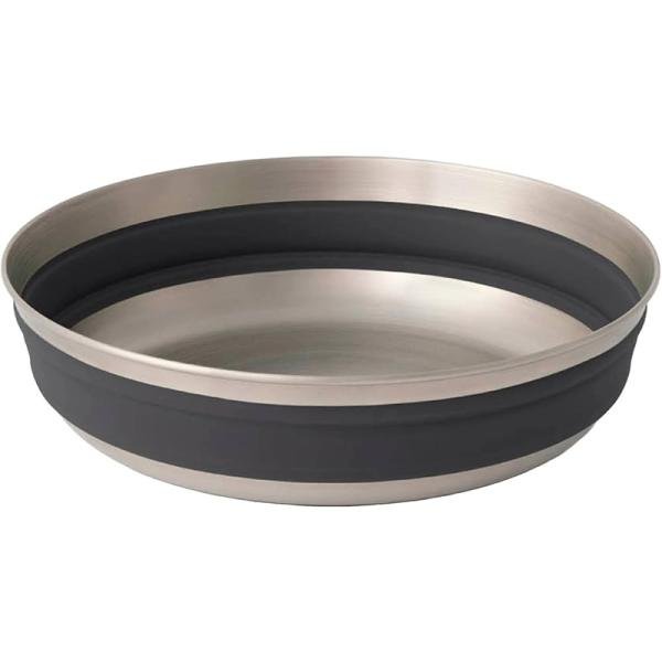 S2S Detour Stainless Steel Collapsible Bowl L Beluga Black - SS02220