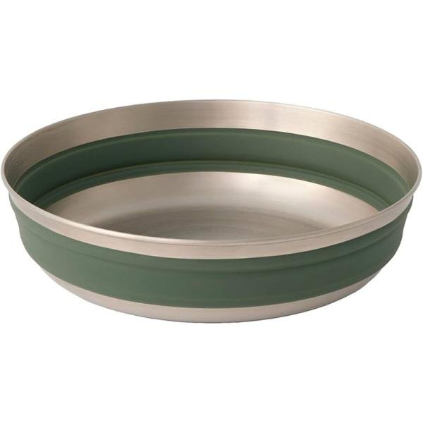 S2S Detour Stainless Steel Collapsible Bowl L Laurel Wreath Green - SS02221