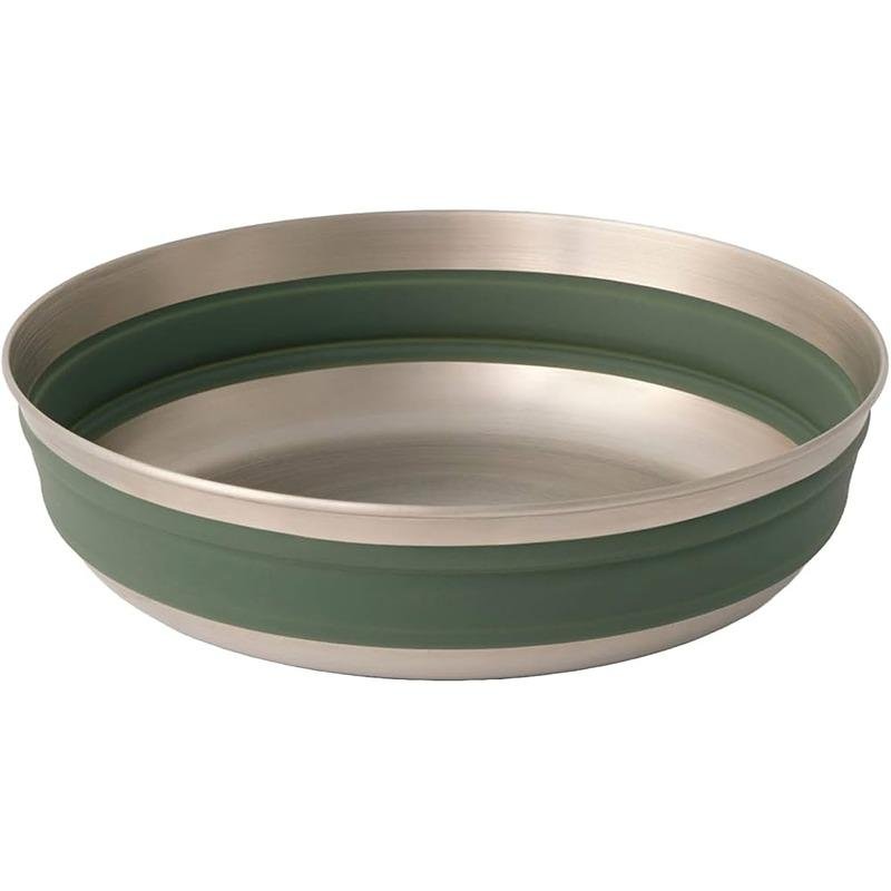 S2S Detour Stainless Steel Collapsible Bowl L Laurel Wreath Green - SS02221