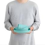 S2S Passage Dinnerware Set [7 Piece] - Blue Plate, L Bowl, Ins Mug and Utensils Aqua Sea Blue - SS02350